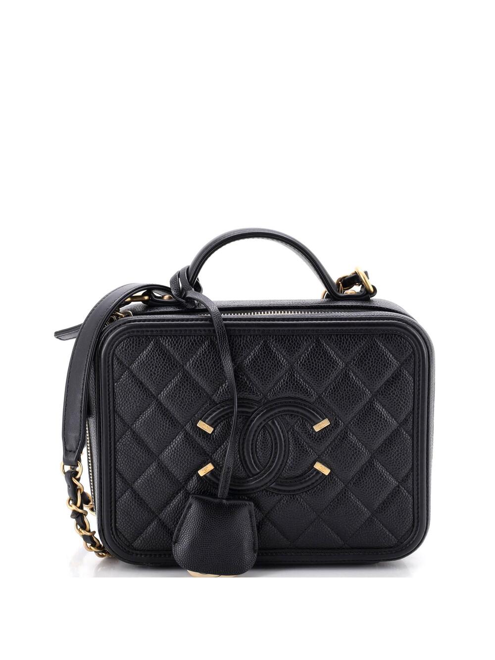 Chanel Filigree Vanity Case Quilted #371124C42B